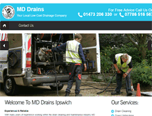 Tablet Screenshot of mddrains.co.uk